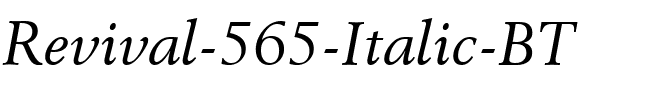 Revival565 BT Italic.ttf