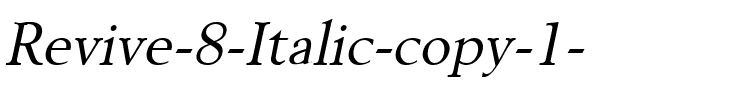 Revive 8 Italic.ttf