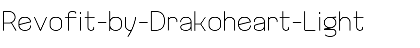 Revofit by Drakoheart Normal.ttf