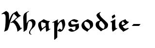 Rhapsodie Regular.ttf