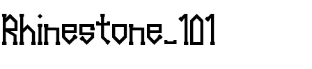 Rhinestone 101 Regular.ttf