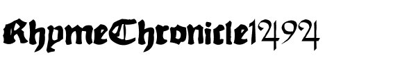 RhymeChronicle1494 not included..ttf
