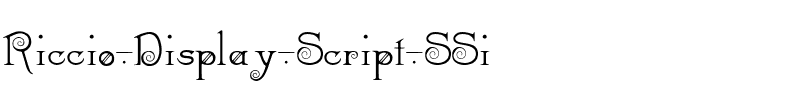 Riccio Display Script SSi Regular.ttf