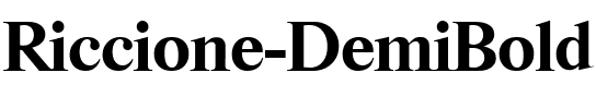 Riccione-DemiBold Regular.ttf