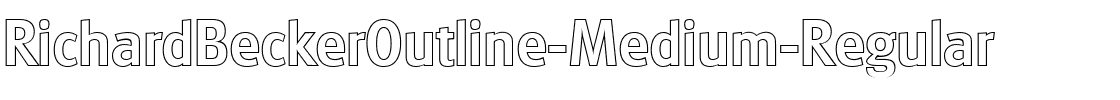 RichardBeckerOutline-Medium Regular.ttf