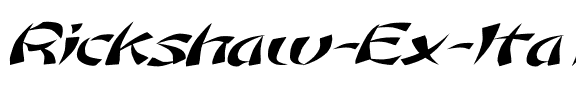 Rickshaw Ex Italic Italic.ttf