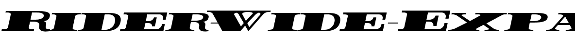 Rider Wide Expanded ExtraBlack Italic.ttf