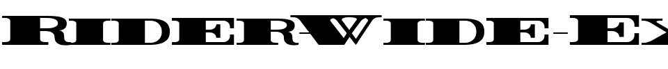 Rider Wide Expanded ExtraBlack.ttf