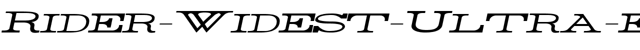 Rider Widest Ultra-expanded Light Italic.ttf