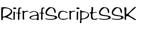 RifrafScriptSSK Regular.ttf
