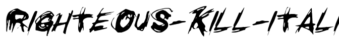 Righteous Kill Italic Italic.ttf