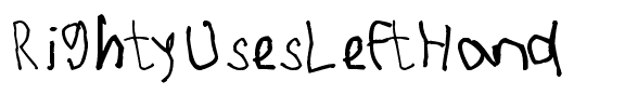 RightyUsesLeftHand Normal.ttf