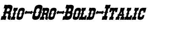 Rio Oro Bold Italic.otf
