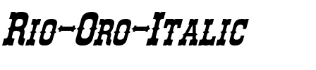 Rio Oro Italic.otf