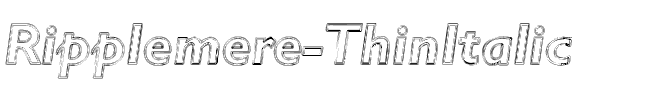 Ripplemere  ThinItalic.ttf