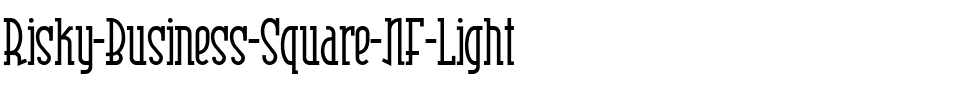 Risky Business Square NF Light Regular.ttf