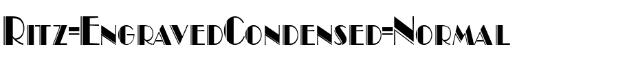 Ritz EngravedCondensed Normal.ttf