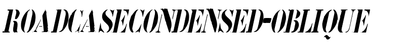 RoadcaseCondensed Oblique.ttf