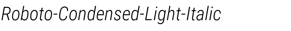 Roboto Condensed Light Italic.ttf