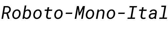 Roboto Mono Italic.ttf
