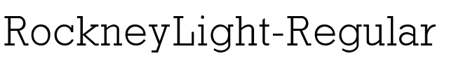 RockneyLight Regular.ttf