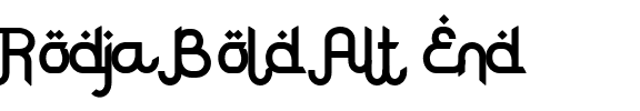 Rodja Bold Alt End Rodja Bold Alt End.ttf