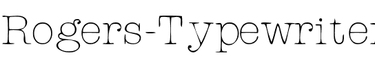 Rogers Typewriter.ttf