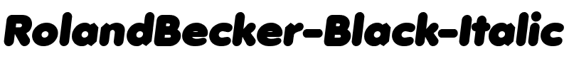 RolandBecker-Black Italic.ttf