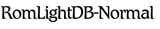 RomLightDB Normal.ttf