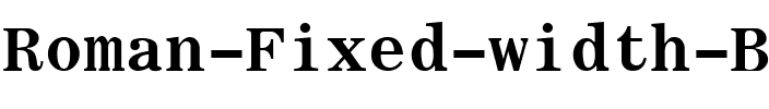 Roman Fixed-width Bold.ttf