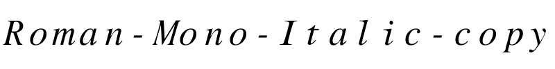 Roman Mono Italic.ttf