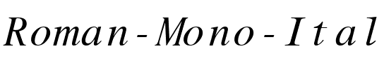 Roman Mono Italic.ttf