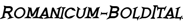 Romanicum Bold Italic.ttf