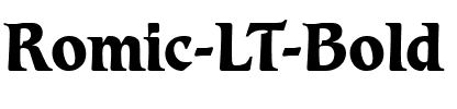Romic LT Light Bold.ttf