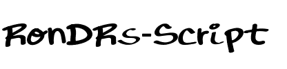 RonDRs Script Normal.ttf