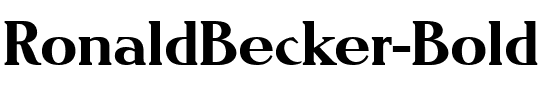 RonaldBecker Bold.ttf