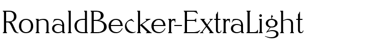 RonaldBecker-ExtraLight Regular.ttf