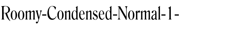 Roomy-Condensed Normal.ttf