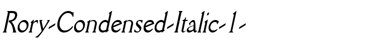 Rory-Condensed Italic.ttf