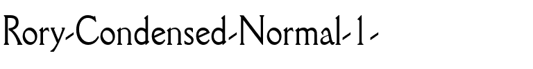 Rory-Condensed Normal.ttf