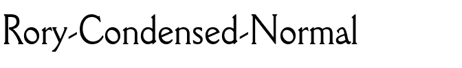 Rory Condensed Normal.ttf