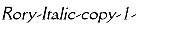 Rory Italic.ttf