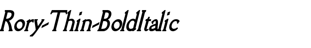 Rory Thin BoldItalic.ttf