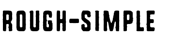 Rough Simple Regular.ttf