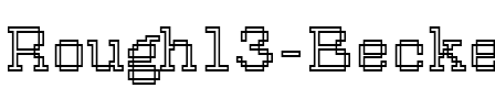 Rough13 Becker Regular.ttf