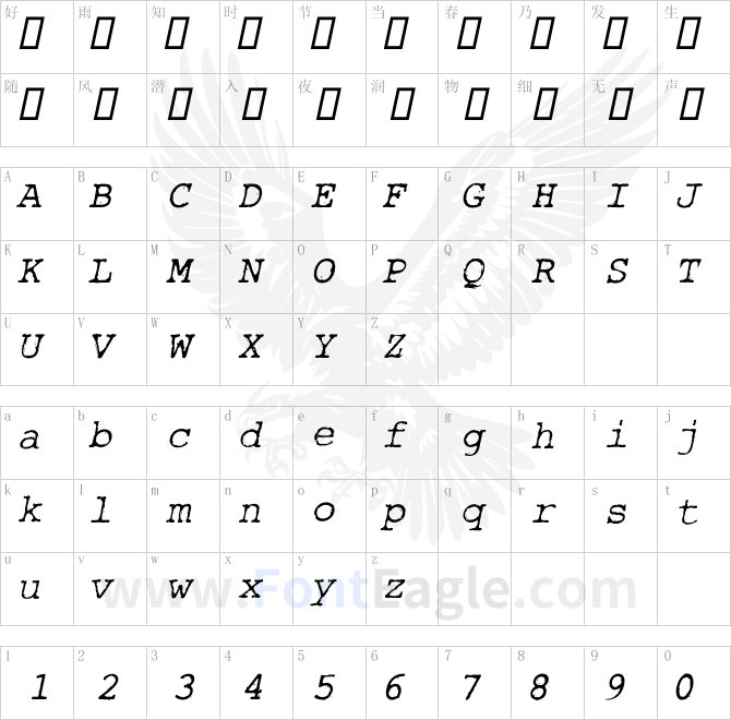 Rough_Typewriter-Italic
