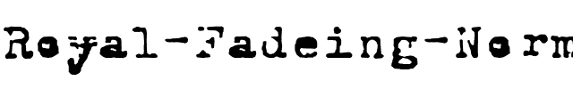 Royal Fadeing Normal.ttf