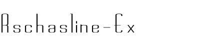Rschasline Ex Regular.ttf