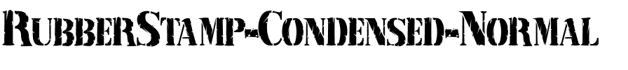 RubberStamp-Condensed  Normal.ttf