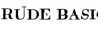 Rude Basic Normal.ttf
